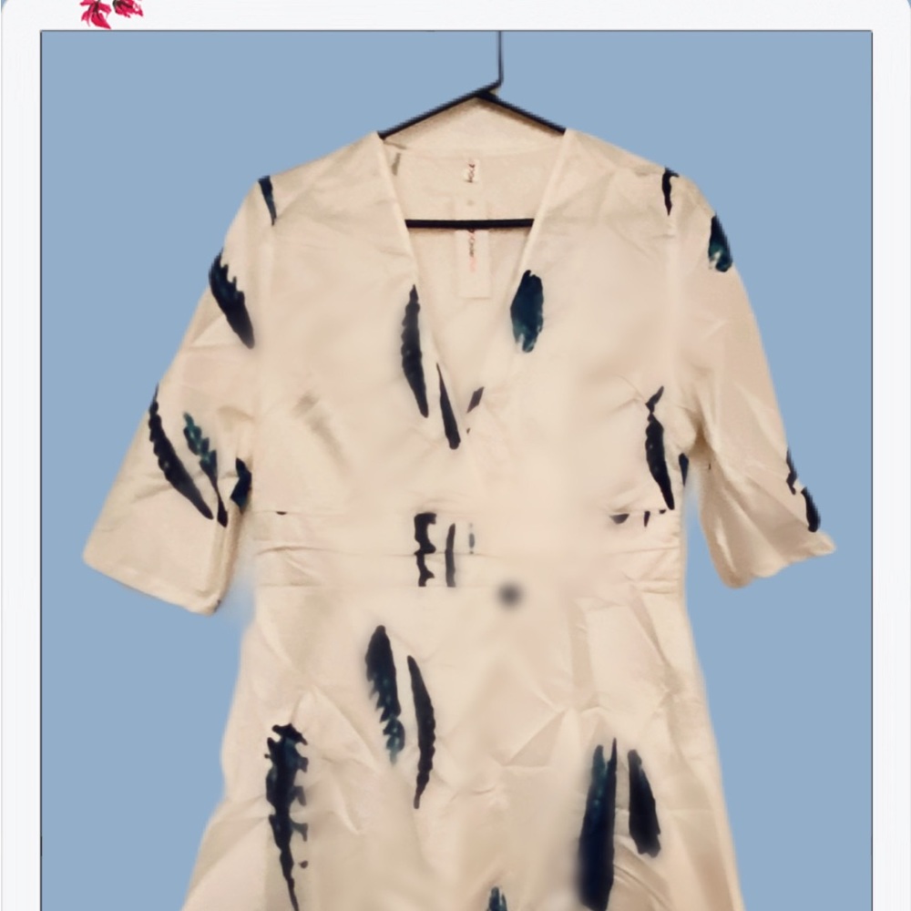 White Kimono Type Dress